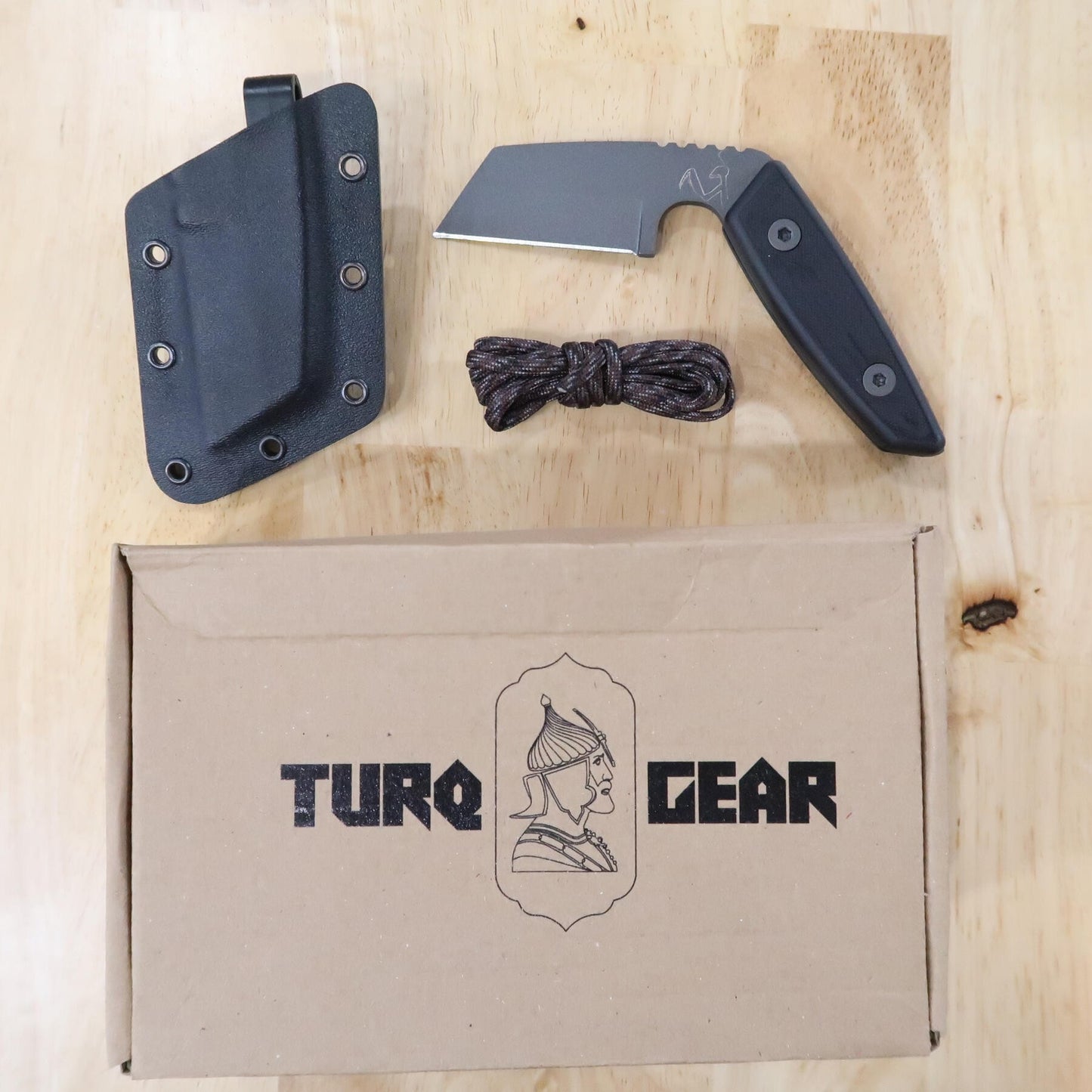 Canivete TURQ GEAR-M Mantis Sleipner Aço G10 Cerakote Cinza Tungstênio (66mm)