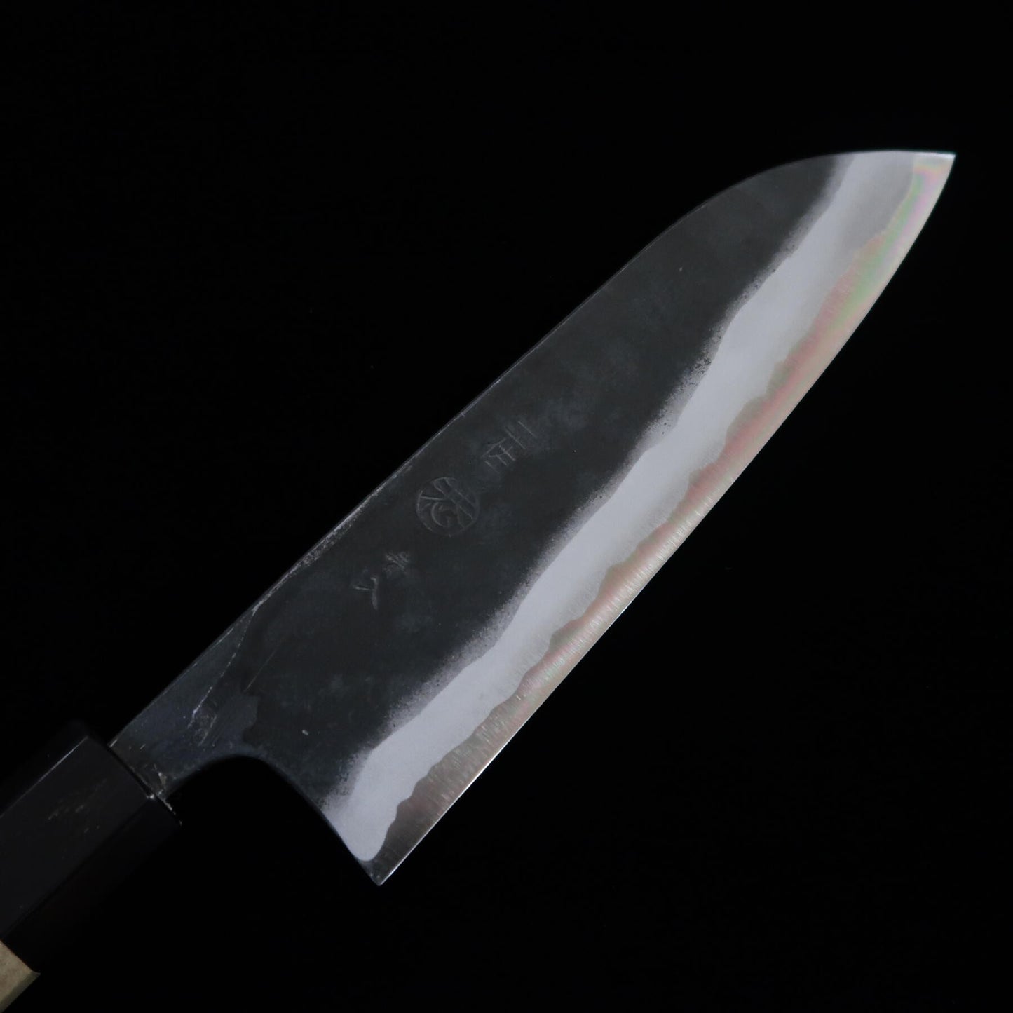 進藤恭平 KYOUHEI SHINDO 三徳 青紙二号 黒打ち 朴八角柄 (165mm)