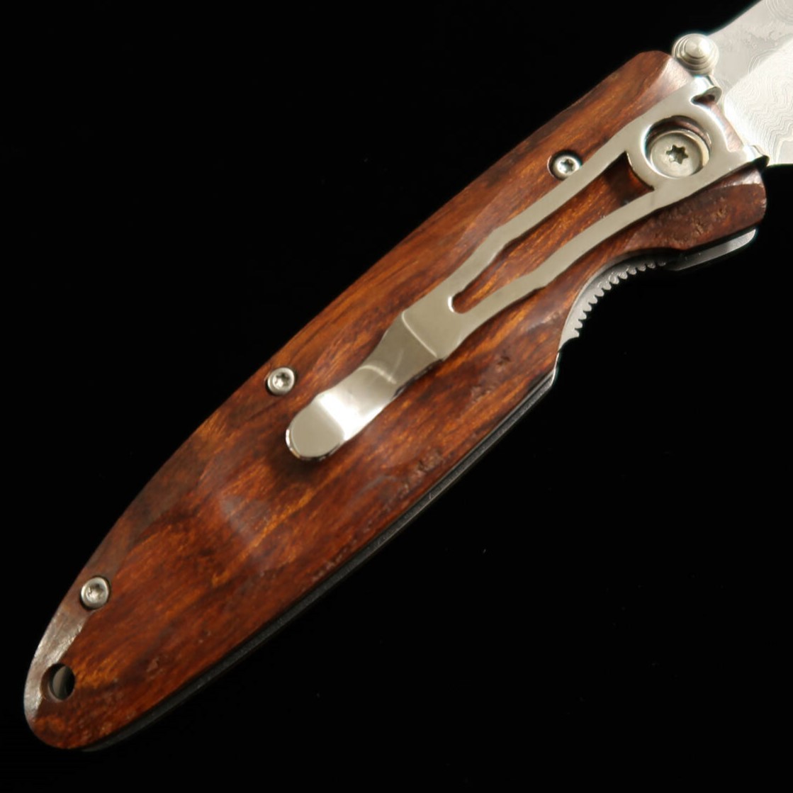 Folding Knife MCUSTA Classic Wave Damascus Ironwood MC-0018D (85mm)