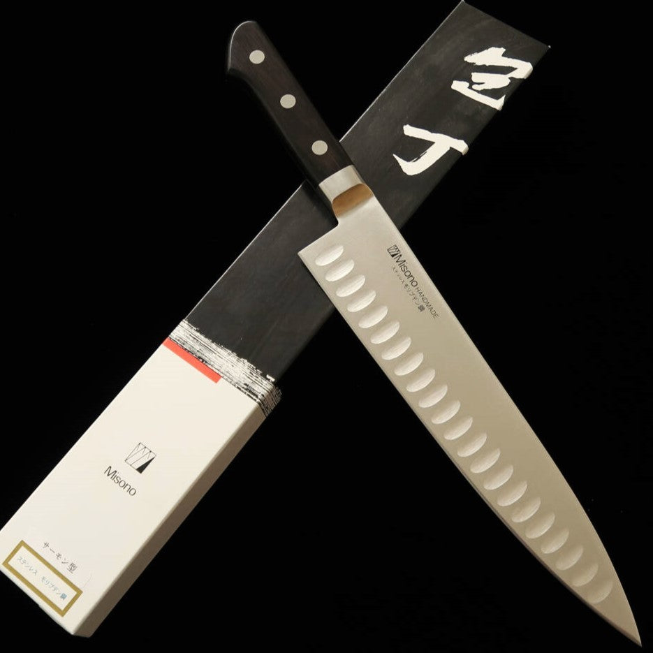 Misono MISONO Gyuto acero molibdeno con alveolos (180-300 mm)