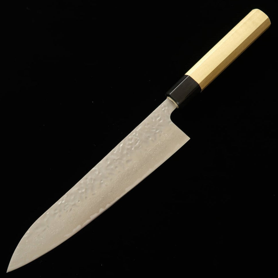 Miura MIURA Gyuto AUS10 (10A) Martelado Damasco Cabo Octogonal de Madeira Ho (210/240mm)