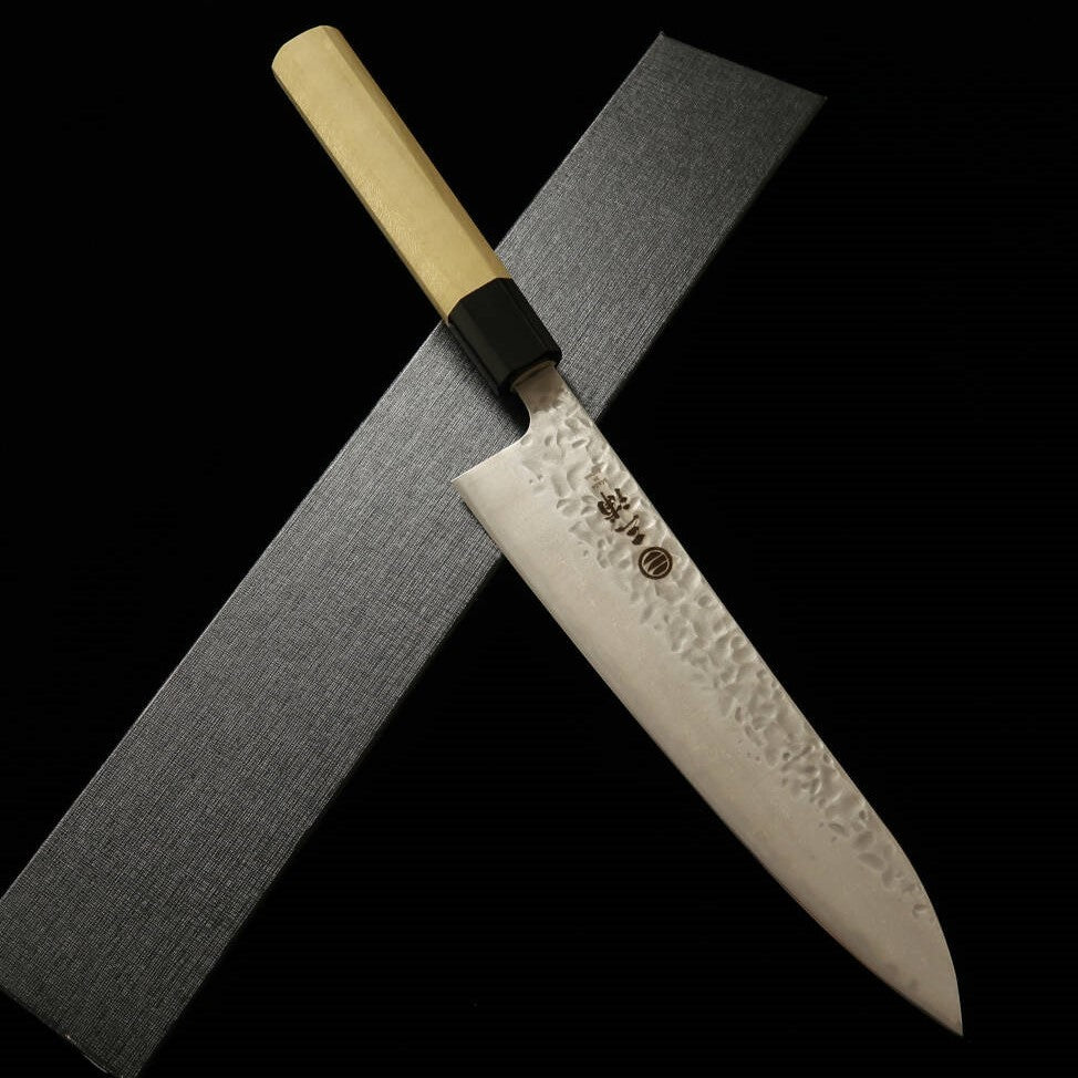 Miura MIURA Gyuto AUS10 (10A) Martelado Damasco Cabo Octogonal de Madeira Ho (210/240mm)
