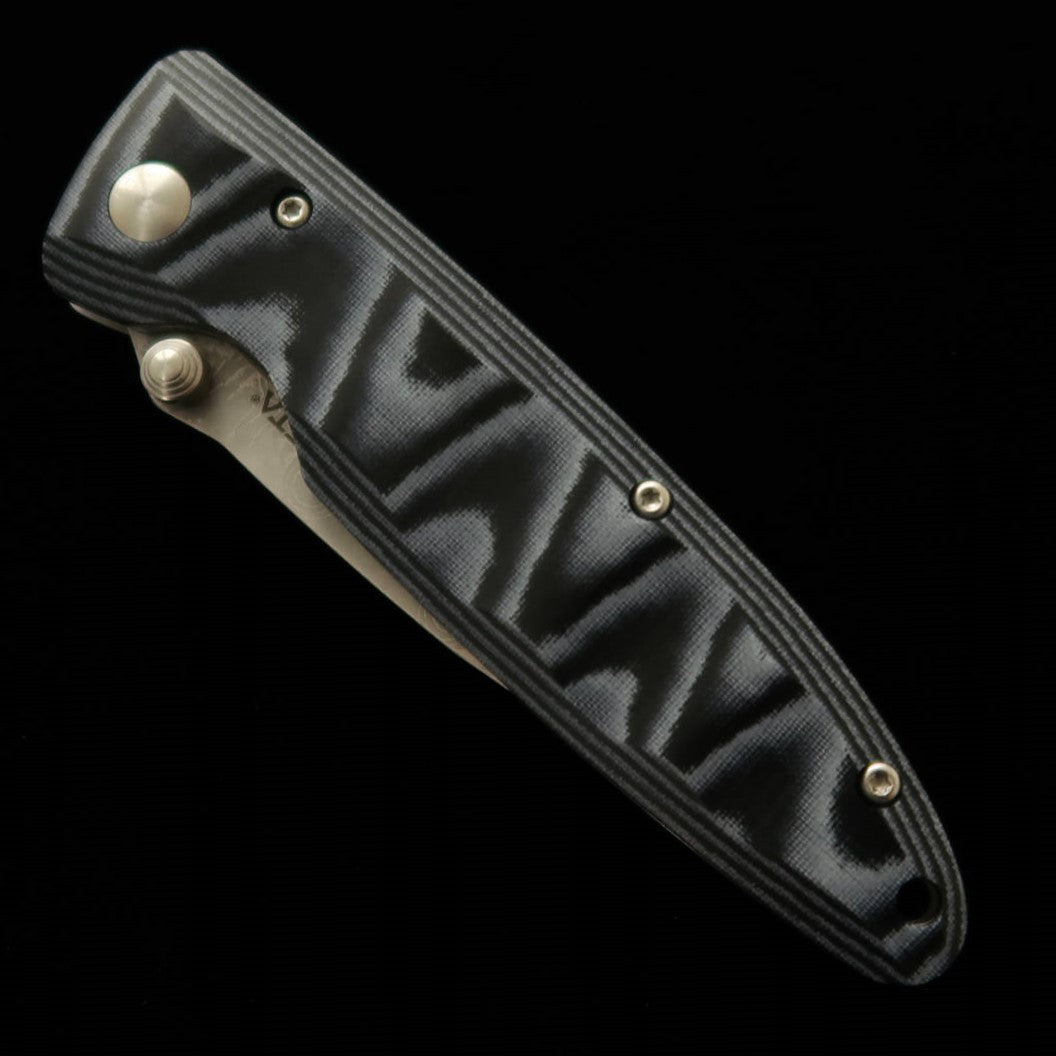 Mcusta Classic Wave Damasco Blue Micarta Canivete MC-0010D (85mm)