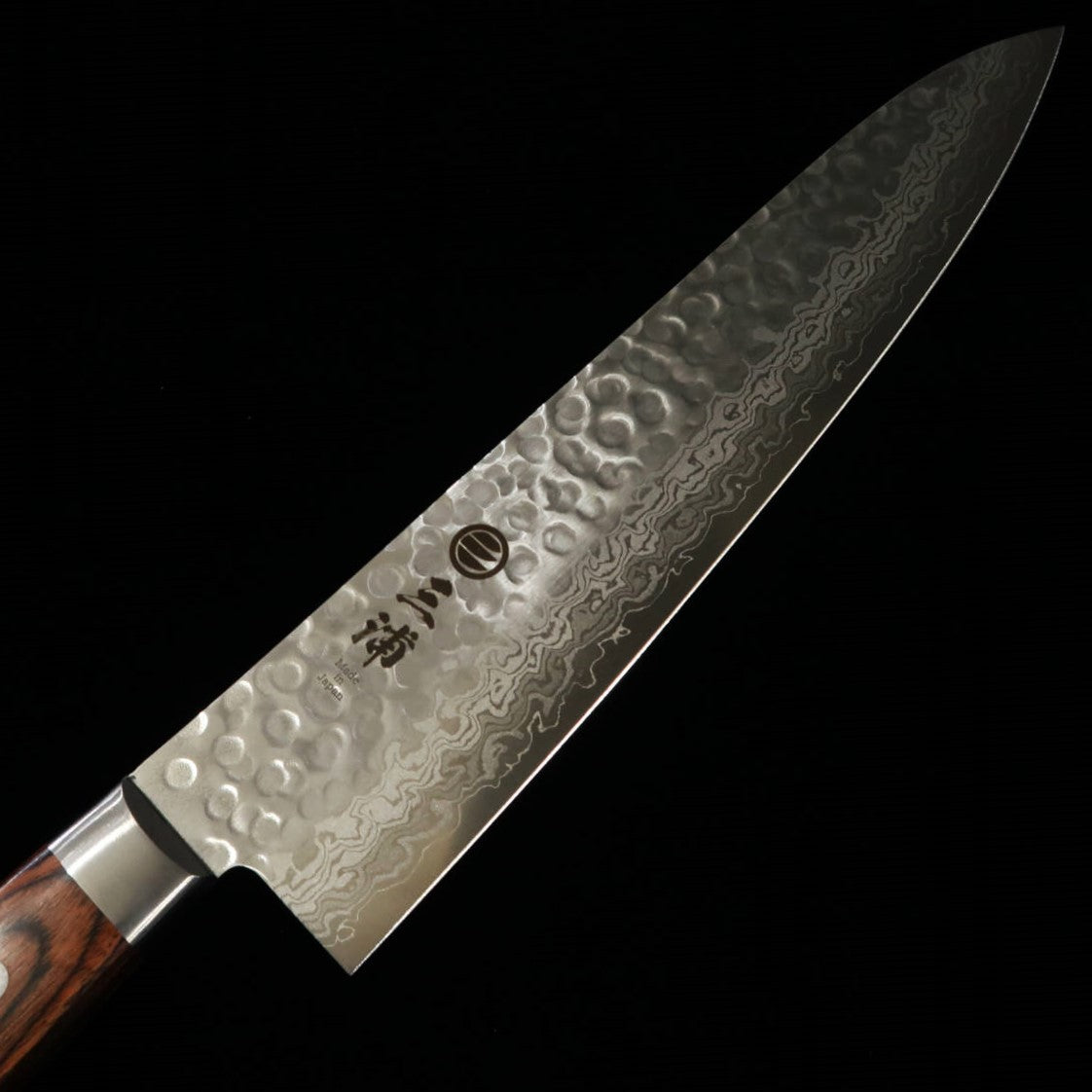 MIURA Gyuto VG-10 Damascus Mahogany Plywood Knife, 18cm/21cm/24cm