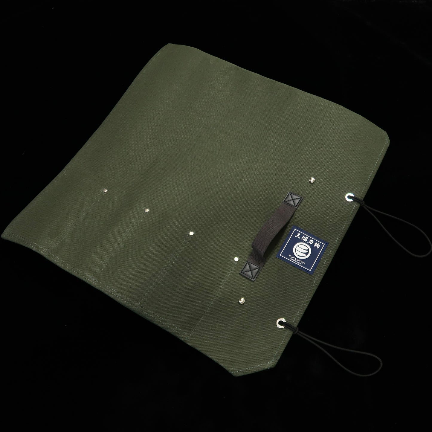 Miura Facas Estojo de lona para facas 51×48cm para 4 facas (Azul marinho/preto/vermelho/verde/bege)