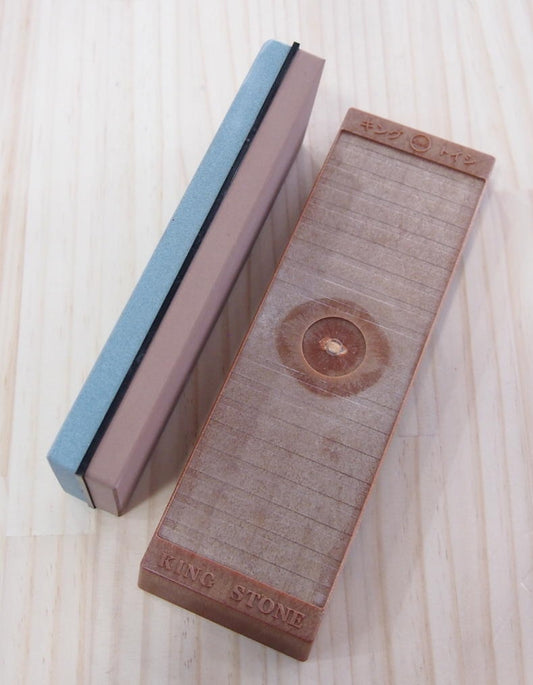 King Pedra de amolar KG-65 dupla face 220-1000 185x63x25mm