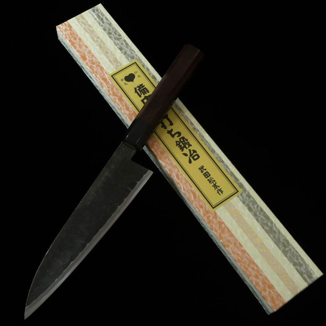 TAKEDA Takeda Forja a Mano Bitchu Deba de Despiece Acero Hitachi Aogami Super (170-190mm)