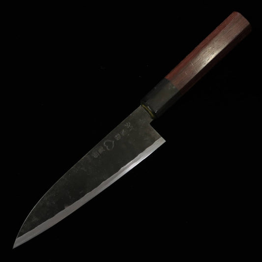 Takeda HAMONO TAKEDA Forja a mano de Bitchū, cuchillo multiusos petty, acero Hitachi Aogami Super (130~150 mm)