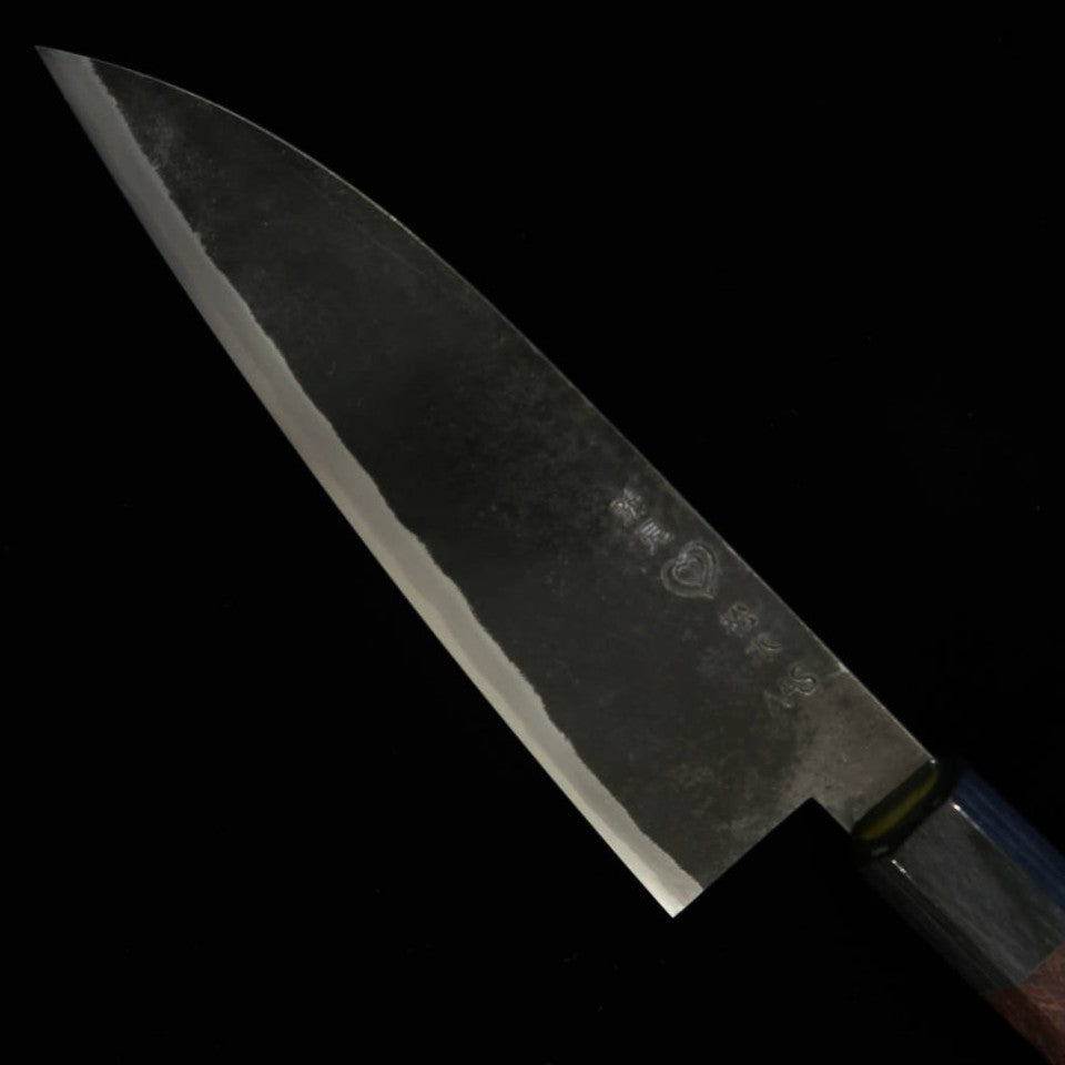 TAKEDA Facas - Forja artesanal de Bitchū - Faca pequena Sasasa - Aço Hitachi Aogami Super (150~170mm)