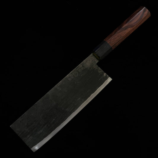 TAKEDA Cuchillería Takeda Forja artesanal de Bitchū Nakiri (grande) Acero Hitachi Aogami Super (150-180 mm)