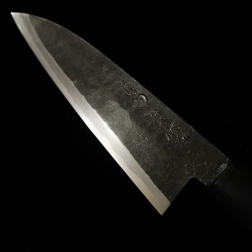TAKEDA Facas - Forja manual Bitchu - Deba para filetar (pequena) - Aço Hitachi Aogami Super (140~160mm)