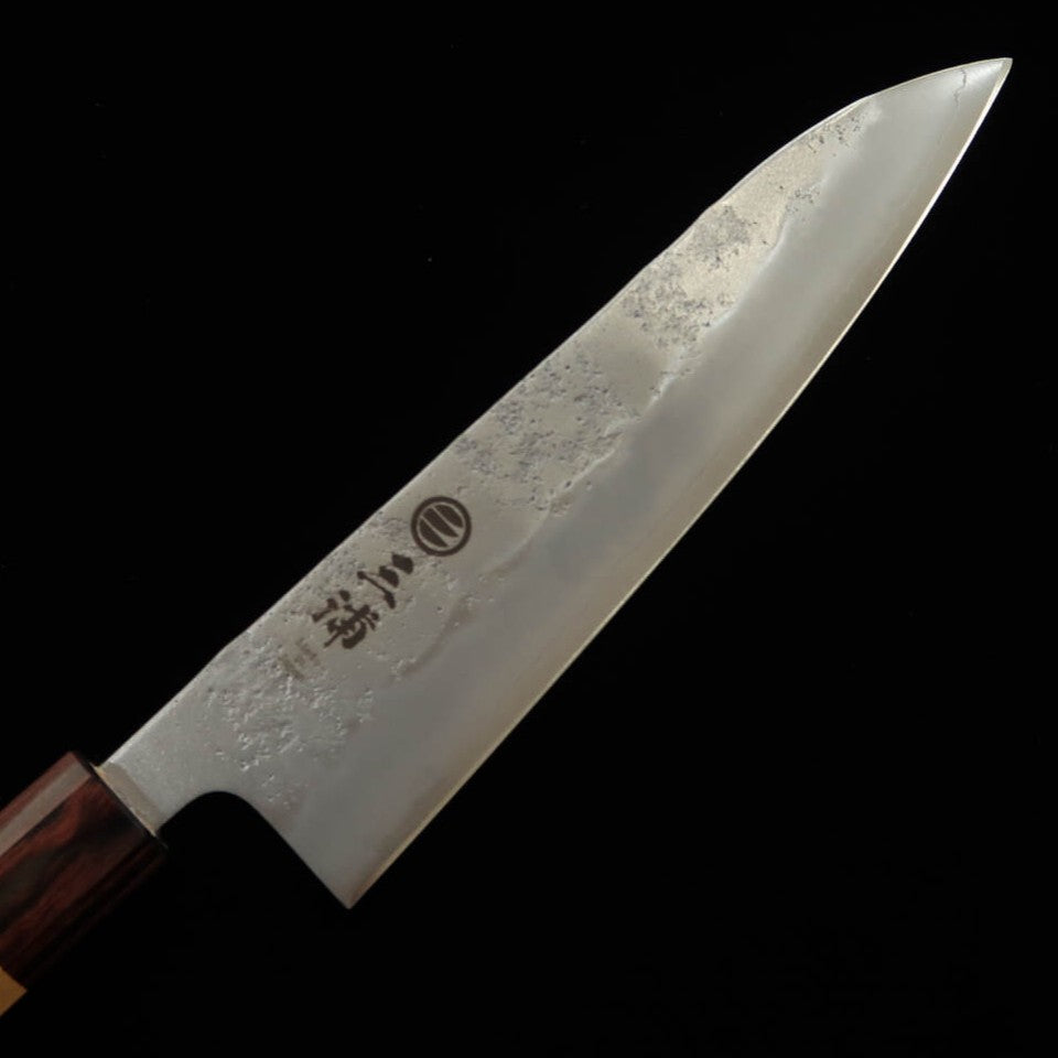 三浦MIURA 牛刀 銀紙三号 欅八角柄 木製鞘付き (180mm)