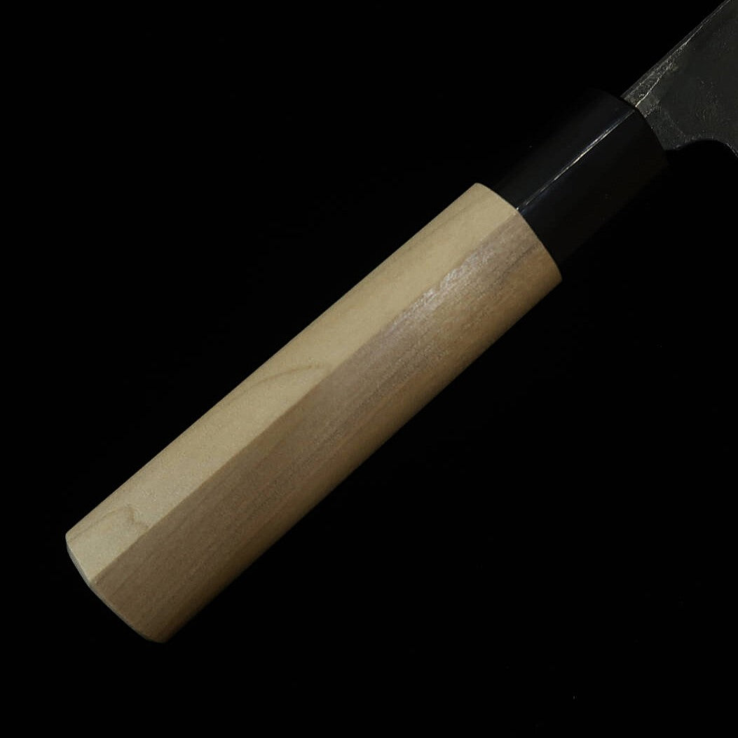 MIURA by Shindo - Nakiri, aço azul nº2, acabamento kuro-uchi, cabo de magnólia com chifre de búfalo (165mm)