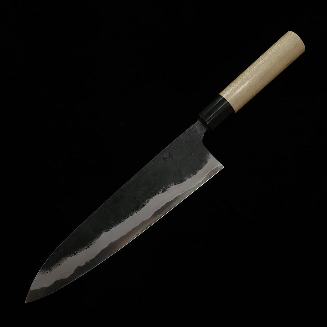 MIURA Gyuto By Kyohei Shindo Aogami No. 2 black finish Magnolia wood handle (180/210mm)
