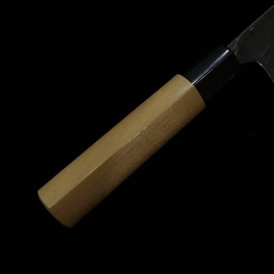 Miura MIURA by Shindo Gyuto Kirituke Aogami nº2, acabamento preto, cabo de madeira de magnólia com chifre de búfalo (210mm)