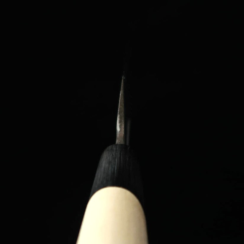 MIURA Menkiri, Japanese Steel, Buffalo-Burgundy Chestnut Handle (150mm)