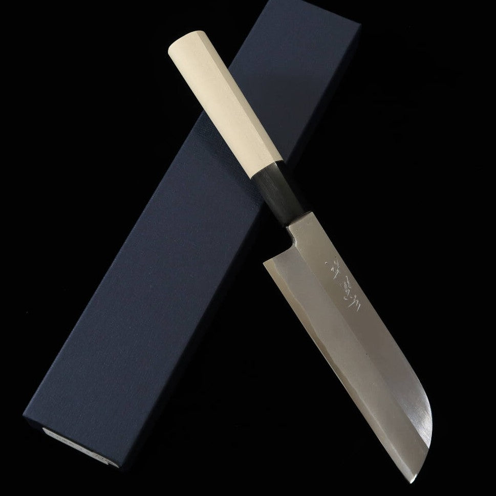 MIURA Menkiri, Japanese Steel, Buffalo-Burgundy Chestnut Handle (150mm)