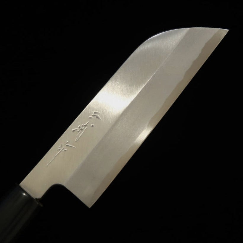 MIURA Menkiri, Japanese Steel, Buffalo-Plain Round Handle (105/130mm)