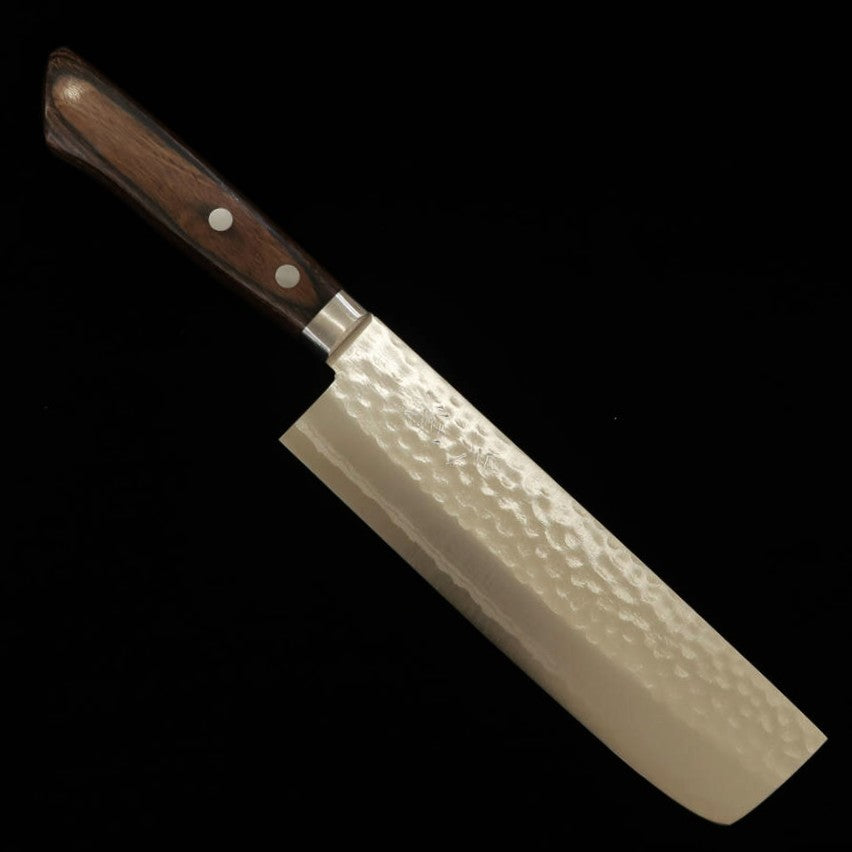 Nakiri MIURA Koku-ryu VG10 Damasco Mango de fresno marrón (170mm)