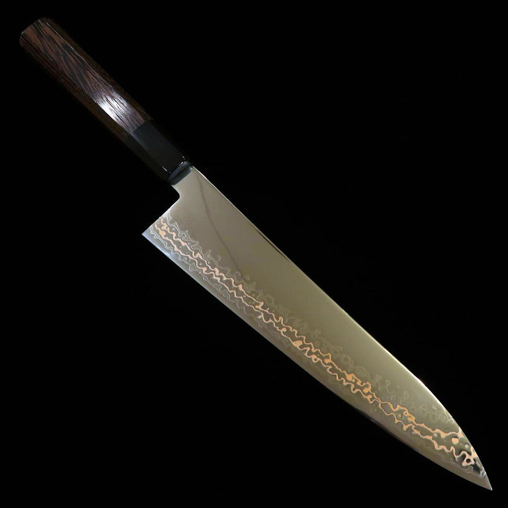 三浦MIURA 牛刀 SLD ニッケルダマスカス ウェンジ八角柄(210mm)