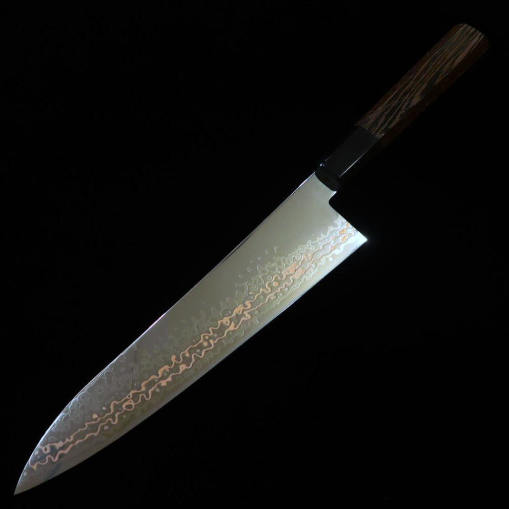三浦MIURA 牛刀 SLD ニッケルダマスカス ウェンジ八角柄(210mm)