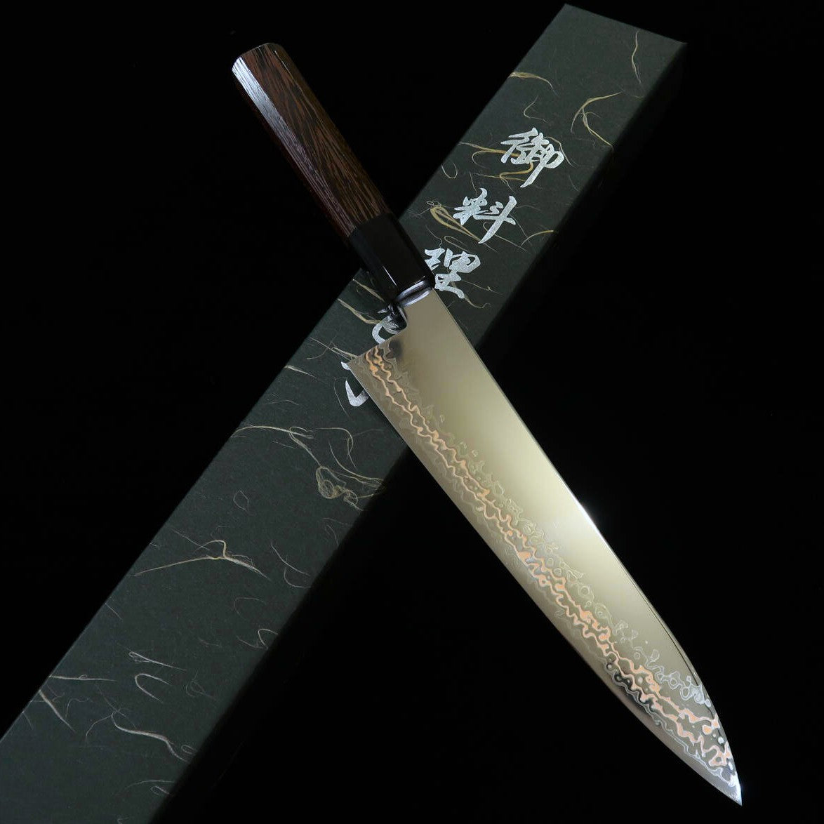 三浦MIURA 牛刀 SLD ニッケルダマスカス ウェンジ八角柄(210mm)