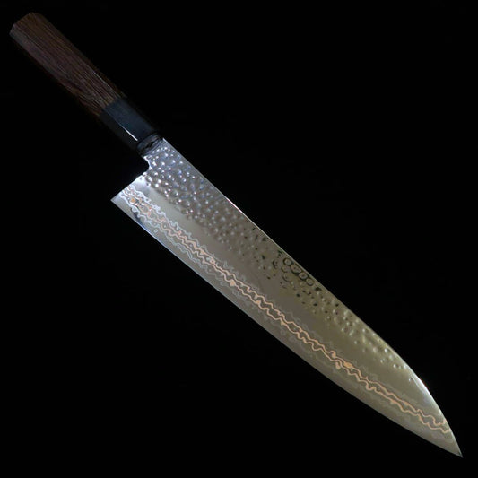 Miura MIURA Couteau de chef SLD Damas nickel Martelé Manche wengé octogonal (210 mm)