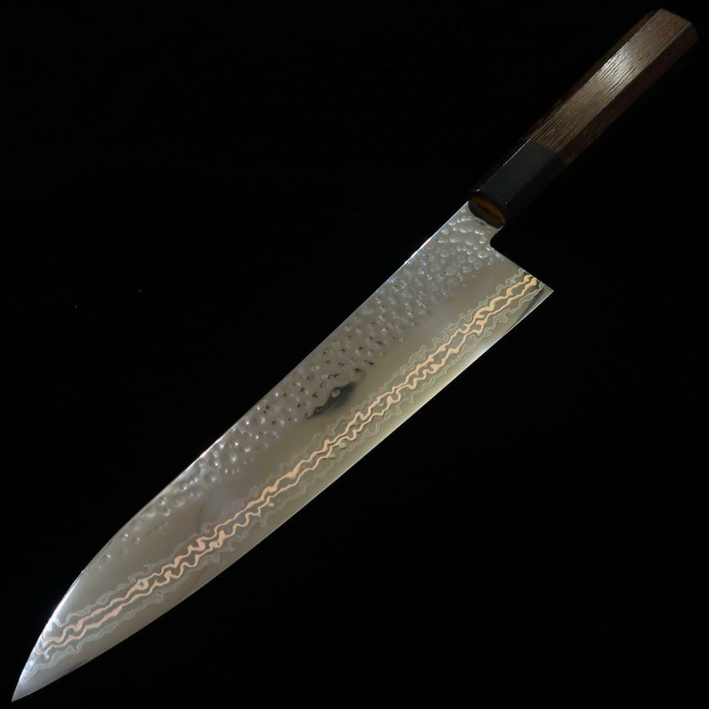 Miura MIURA Faca de Chef SLD Níquel Damasco Martelado Cabo Octogonal Wenge (210mm)