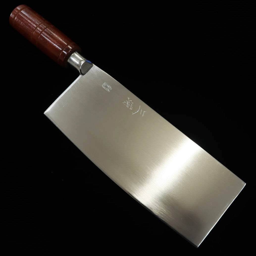 Cuchillo chino MIURA SK acero inoxidable laminado No.500GC mango de madera contrachapada marrón (205 mm)