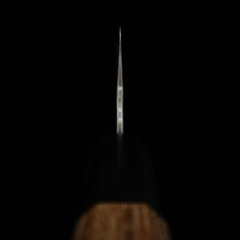 二唐刃物鍛造所 NIGARA 青紙スーパー 磨き槌目 文化 チーク柄 (180mm)