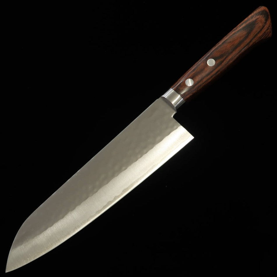Miura Gyuto Kokuryu VG10 Hammered Damascus Mahogany Handle (185mm)