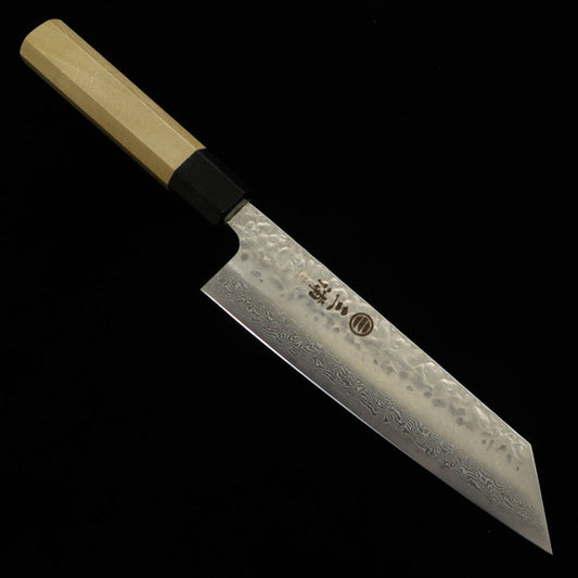 Miura Bunka AUS10 Hammered Damascus with Magnolia Octagonal Handle (170mm)