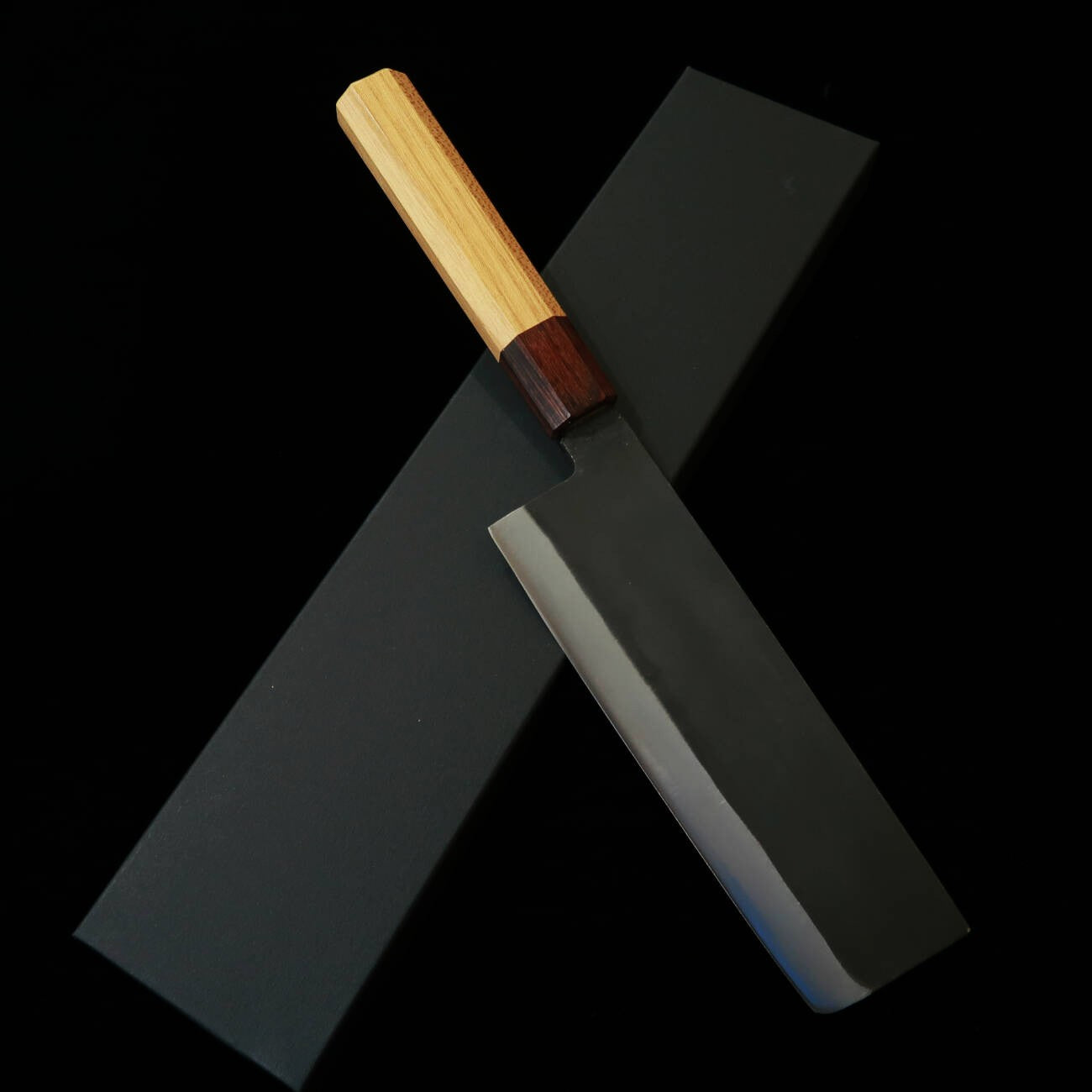 Miura MIURA Nakiri Hakushi No.2 Acabado negro mango de keyaki (165mm)