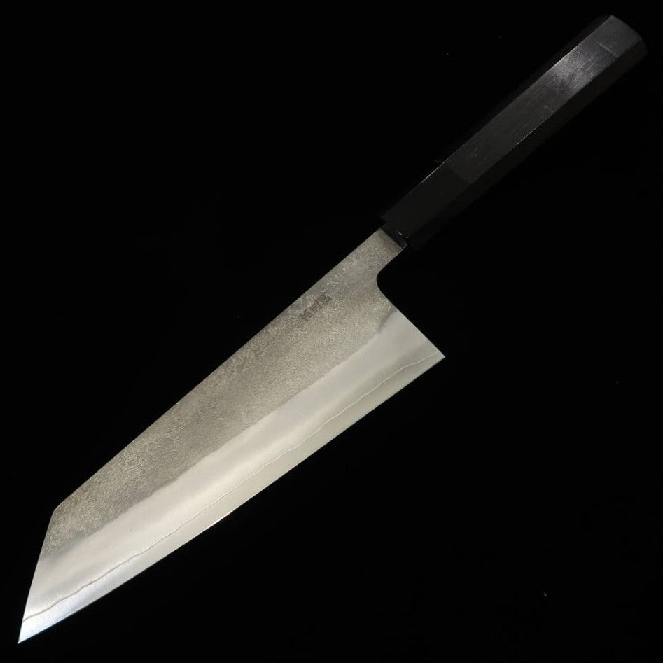 Yoshikane Bunka, SKD High-Speed Steel, Nashiji-Finish Ebony Octagonal Handle (165mm)