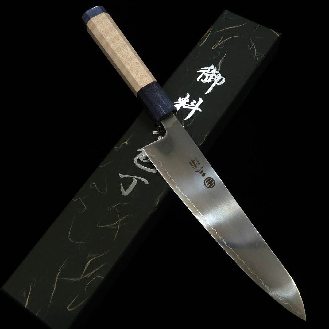 Miura MIURA Hikari Gyuto SLD Polido Cabo duplo em bordo -azul- (195 mm)