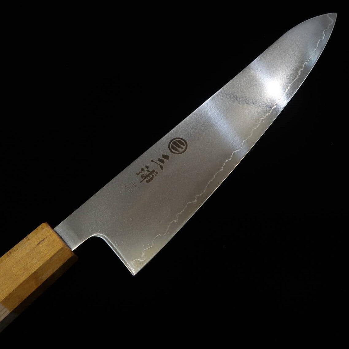 Gyuto MIURA Hikari SLD polido, cabo duplo de bordo -amarelo- (195mm)