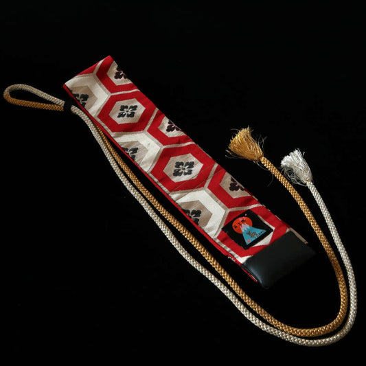Knife roll, kimono pattern (78×7.5cm)
