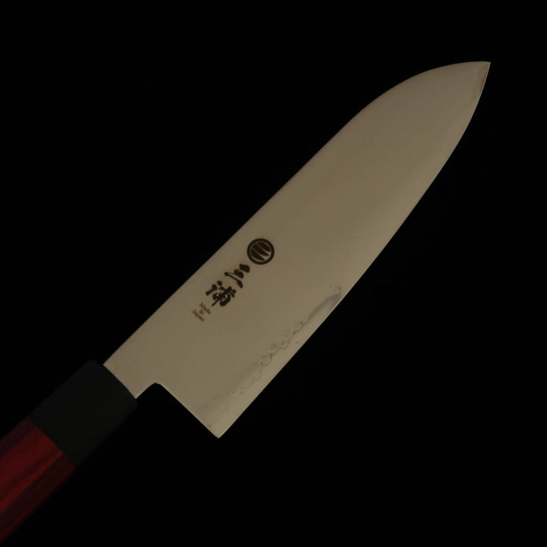 Santoku MIURA Damasco de 33 capas mango octogonal de madera roja laminada (180mm)