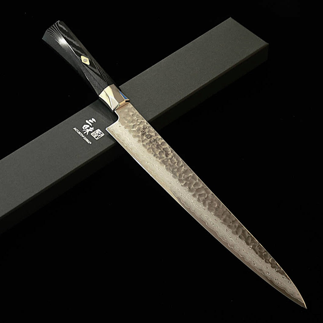 【新定番】三昧MCUSTA ZANMAI シュプリーム3 鎚目 筋引 黒(240/270mm)