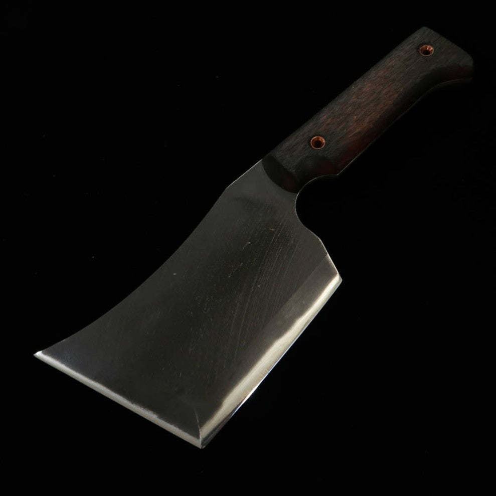 ZERO Kaji Black Cat II 80crv2 Knife with Natural Wood Handle and Kydex Sheath (110mm)
