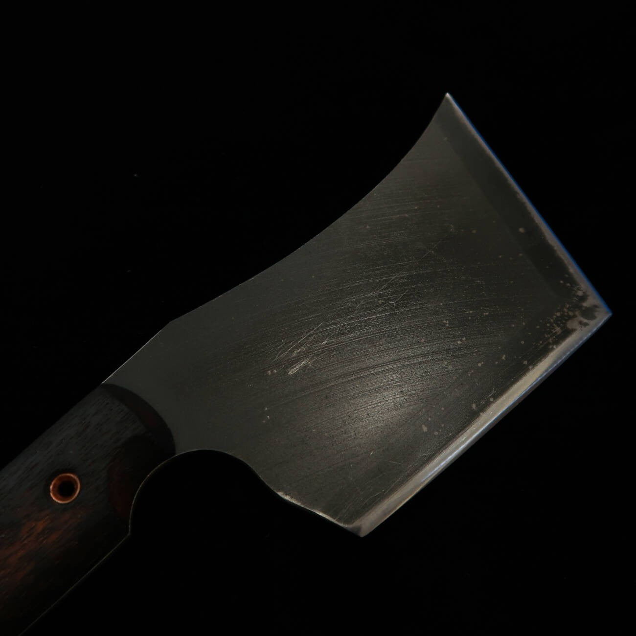 ZERO Kaji Black Cat II 80crv2 Knife with Natural Wood Handle and Kydex Sheath (110mm)