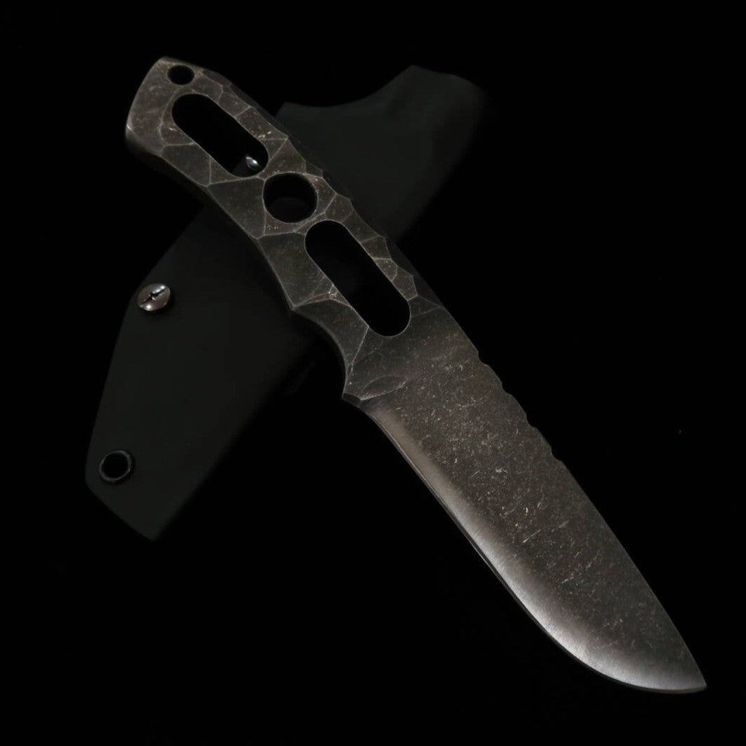 Asurah Knives タフネス ブッシュクラフトナイフ DC53 サンドブラスト仕上げ(100mm)