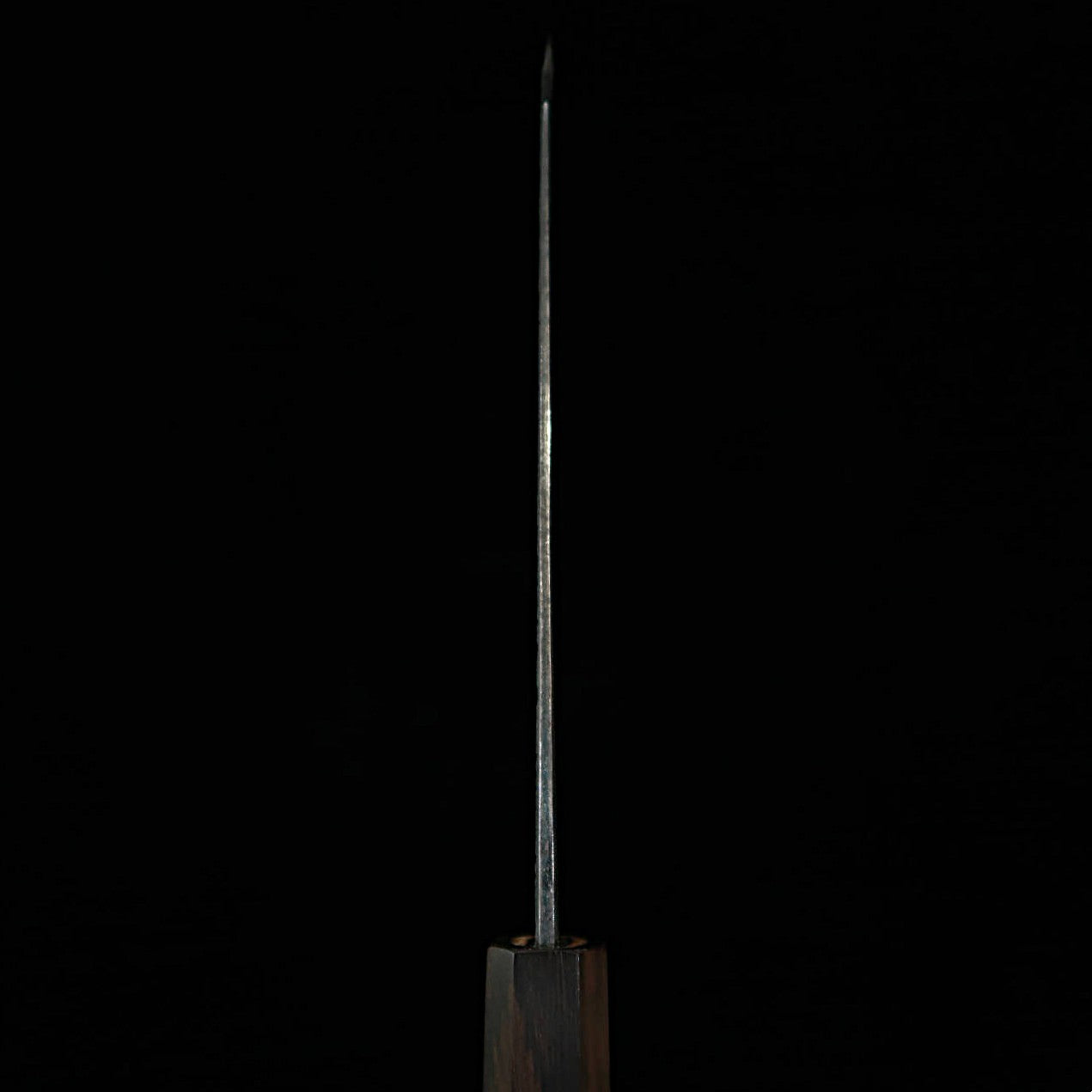 Tosa Muneishi TOSAMUNEISHI Bunka Acero Azul nº2, martillado, acabado negro, mango octogonal de ébano (165mm)