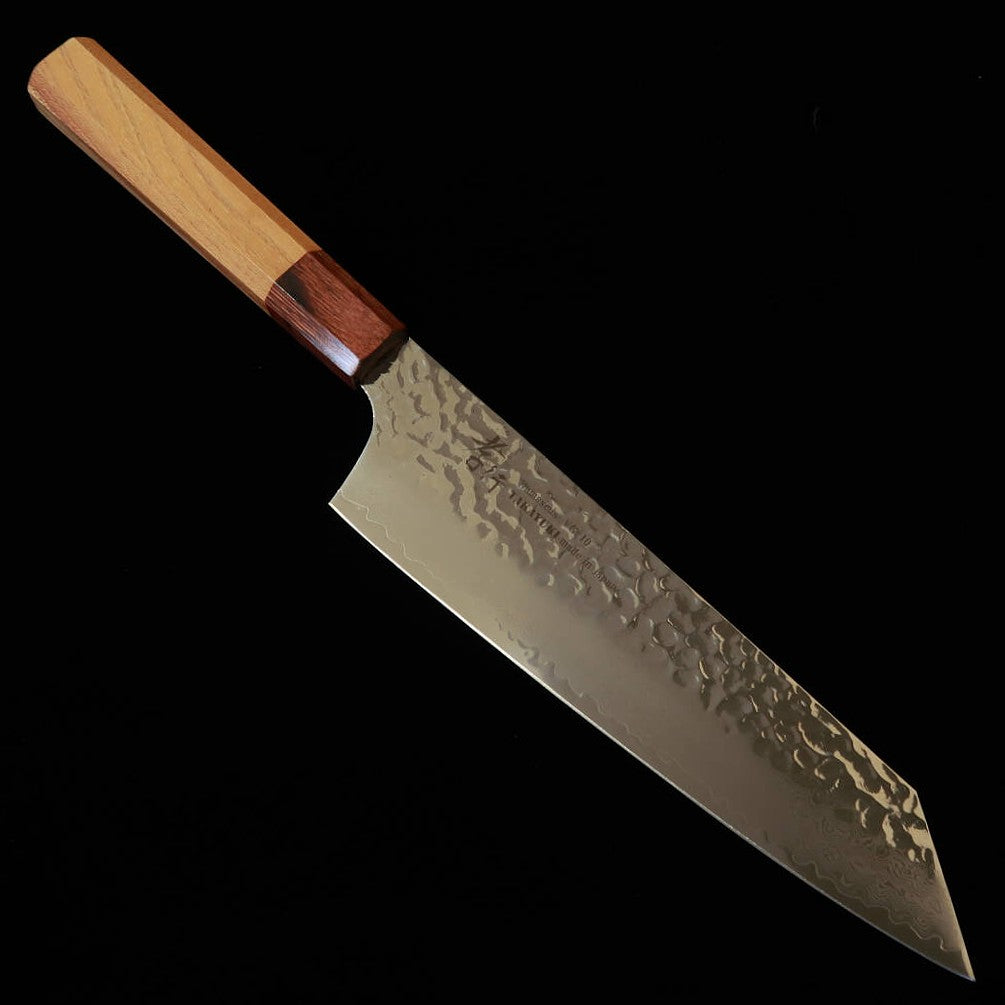 唯千里オリジナル ＜中川作＞ 堺製白二鋼　剣型三徳170 mm【八角水牛柄】 唯千里オリジナル ＜中川作＞ 堺製白二鋼 剣型三徳170 mm【八角水牛柄