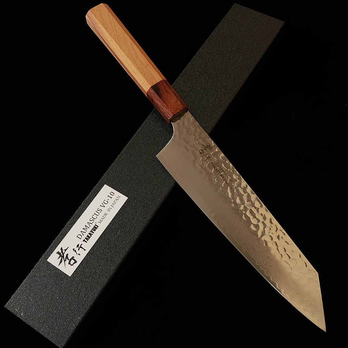 堺孝行SakaiTakayuki 剣型牛刀 VG10 33層ダマスカス 欅八角柄(190mm)