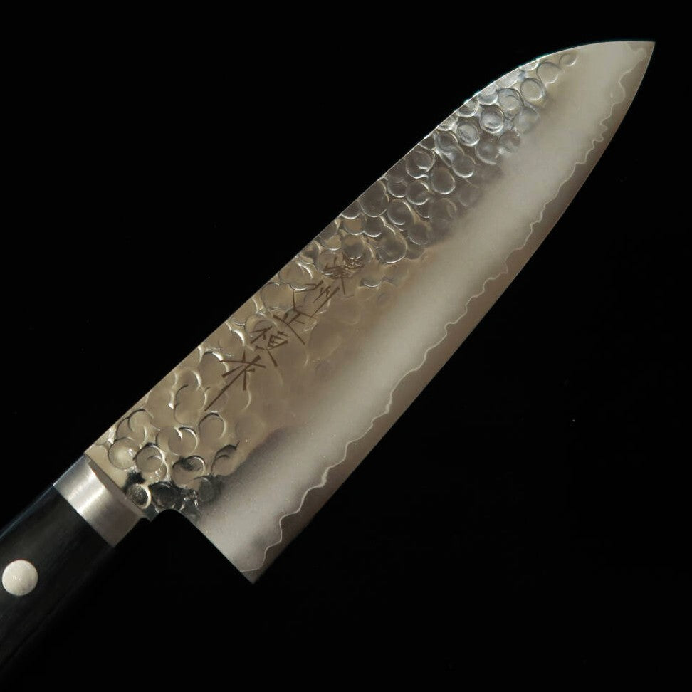 V.ROAD Santoku VG10 martilleado mango de madera laminada (165mm)