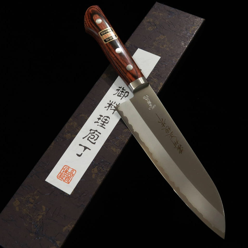 V.ROAD Santoku VG10 mango de caoba (165 mm)