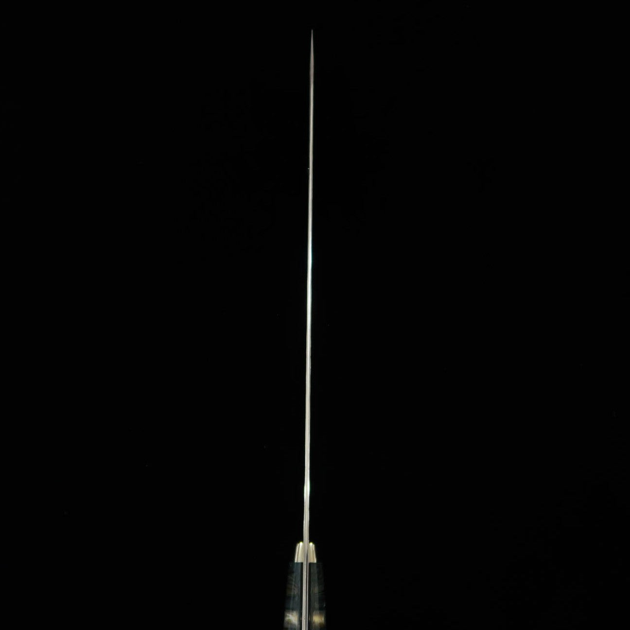 NIGARA Round-Tip Sujihiki SG2 Black Hammered finish with Mother-of-Pearl Handle (270/300mm)