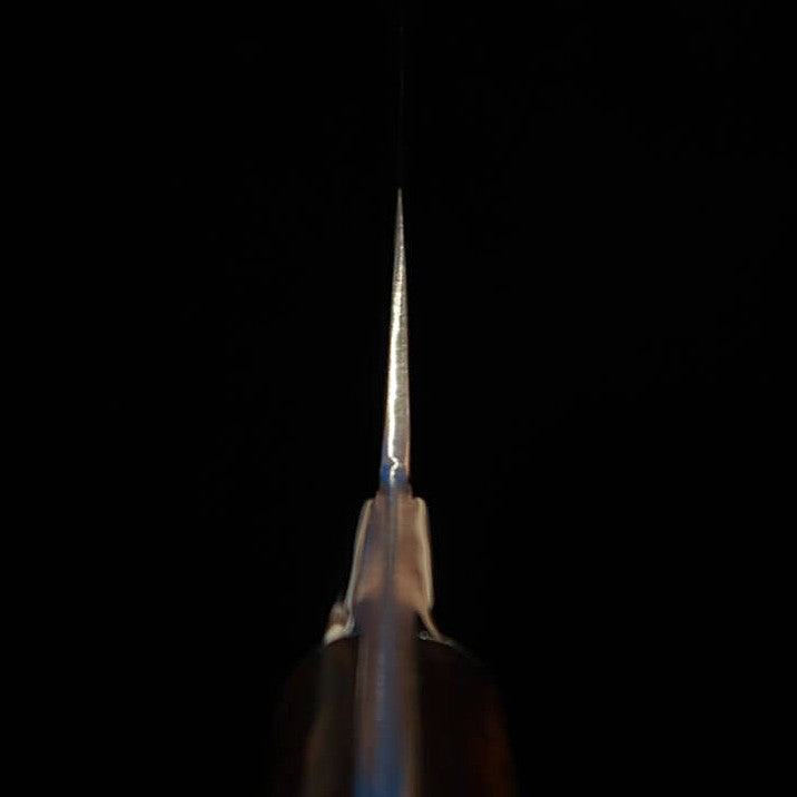 SAJI TAKESHI Aogami n°2 Rainbow Damas Petty manche en bois de fer (135/150mm)