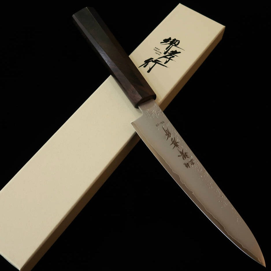 堺孝行 SAKAITAKAYUKI 和ペティ VG10 梨地 黒檀一体型八角柄(150mm)